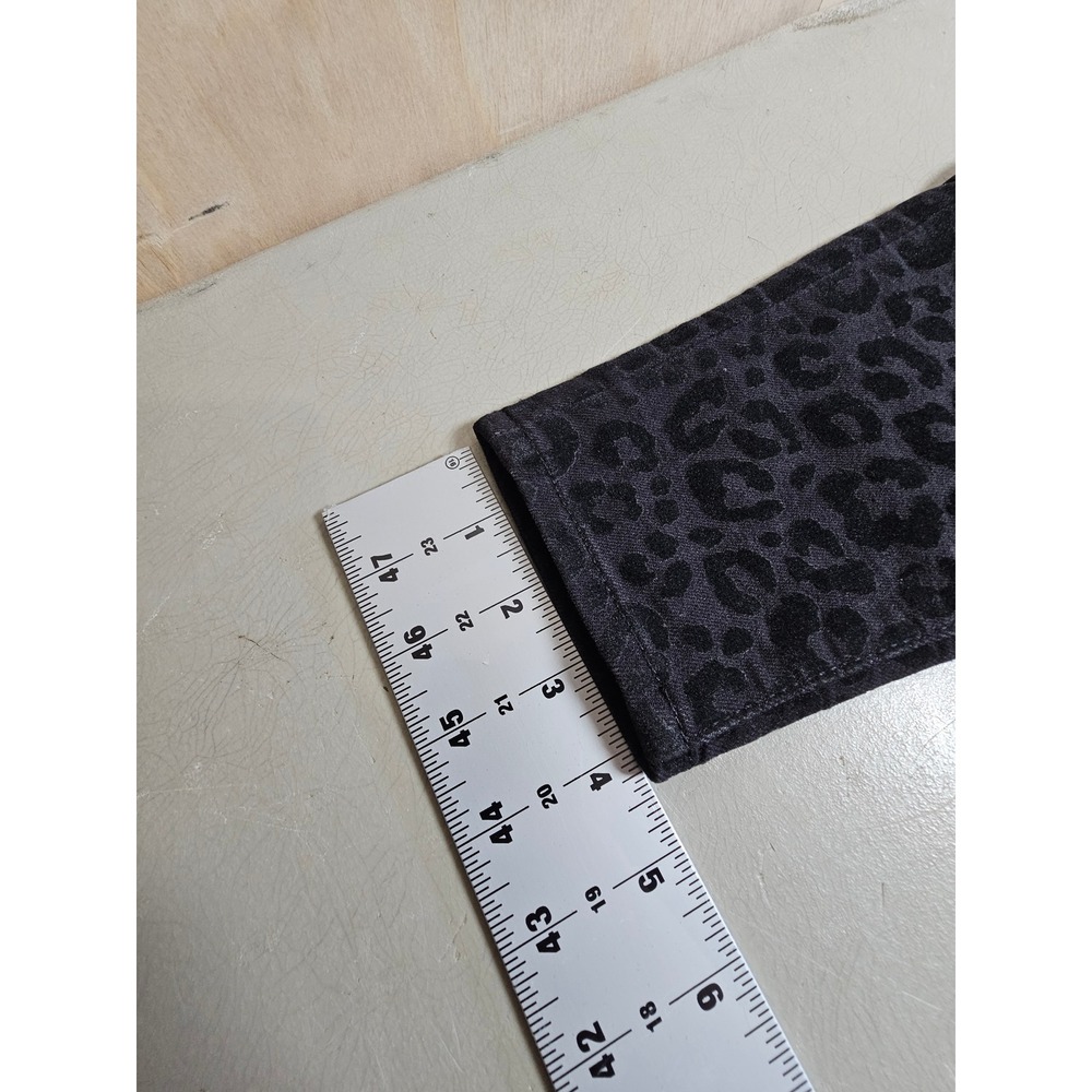 Rock & Republic Kashmiere Leopard Print Skinny‎ Jeans Grey Black Size 2M R010286 - Picture 12 of 14